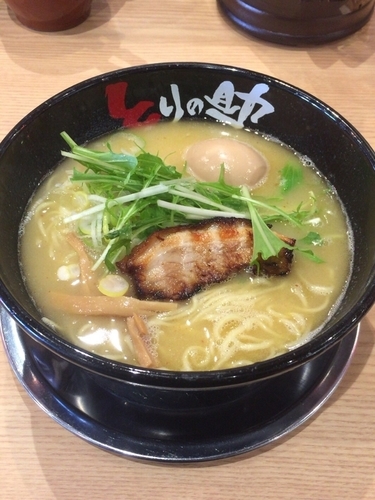 「味玉濃厚鶏そば」@鶏白湯ラーメン とりの助 ゆめタウン徳山店の写真