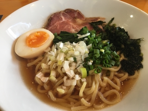 「焼きガラ醤油汁そば750円」@汁そば といろの写真