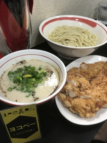 「つけ麺 揚げチキン」@自家製麺SHINの写真
