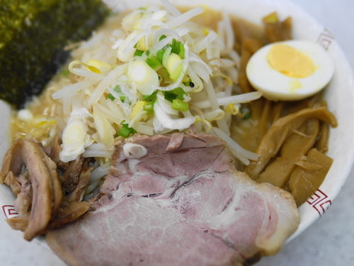 「らうめん 麺硬め サービス大盛」@らうめん原価堂の写真