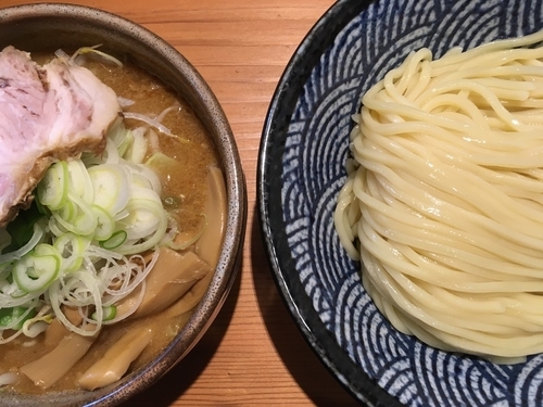 「つけそば（味噌） 900円」@麺 一直の写真