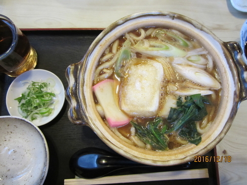 「味噌煮込みうどん　８５０円」@小松屋そば店の写真