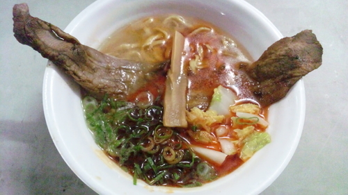 「神の炙り肉盛り味噌ラーメン＠札幌味噌のマルエス」@ラーメンEXPO2016 in 万博公園の写真