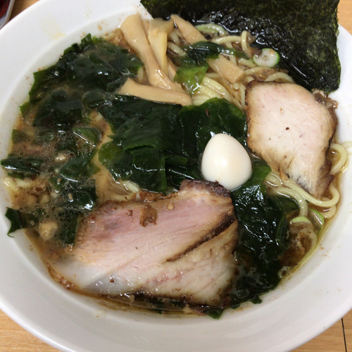 「ラーメン（塩・カス・アブラ）700円　特濃　200円」@らぁめん廣の写真