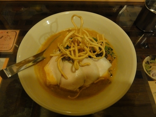 「タイカレーラーメン（チキン・並）」@シャムの写真