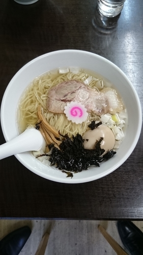 「味玉塩煮干しらーめん（大）」@らーめん えんやの写真