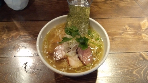 「鶏そば塩（大）」@神田とりそば なな蓮の写真