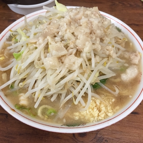 「小（￥700）＋ネギ（￥100）」@ラーメン二郎 品川店の写真