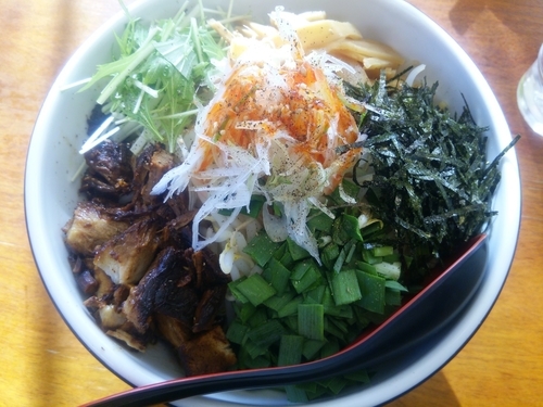 「まぜそば（味噌、ニンニク抜き）」@中華麺酒家 からっ風の写真