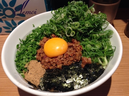 「九条ネギ増し台湾混ぜそば + チーズ」@麺屋こころ 梅ヶ丘店の写真