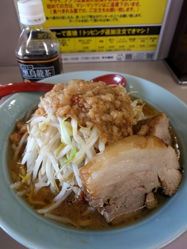 「中ラーメン（ヤサイ少なめ、アブラ）」@立川マシマシ 足利総本店の写真