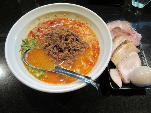 「担々鶏そば（７８０円）＋特製トッピング２５０円」@七福軒の写真