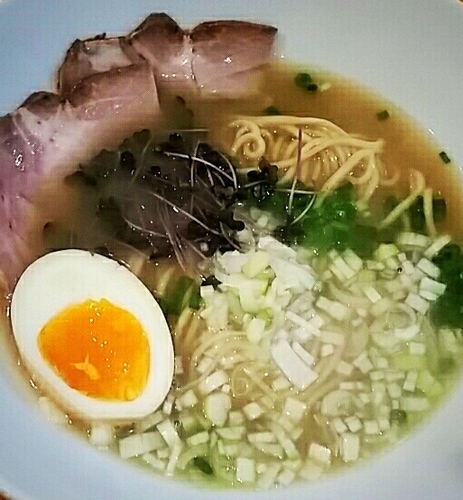 「魚介ダシ塩汁そば　８００円」@汁そば といろの写真