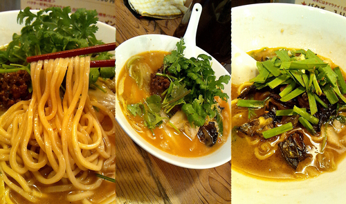 「季節＆数量限定『パクチー入り白菜ラーメン(￥1200)』」@いぶし銀の写真