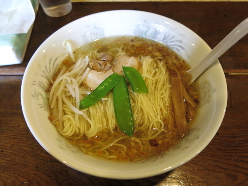 「塩ラーメン(麺大盛り)：750円」@かおたんラーメンえんとつ屋 南青山店の写真