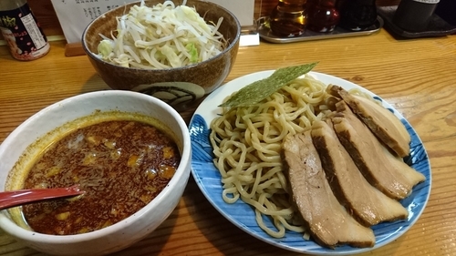 「（限定）カレーつけ麵+特盛り+他　①②」@角ふじ 心麺の写真