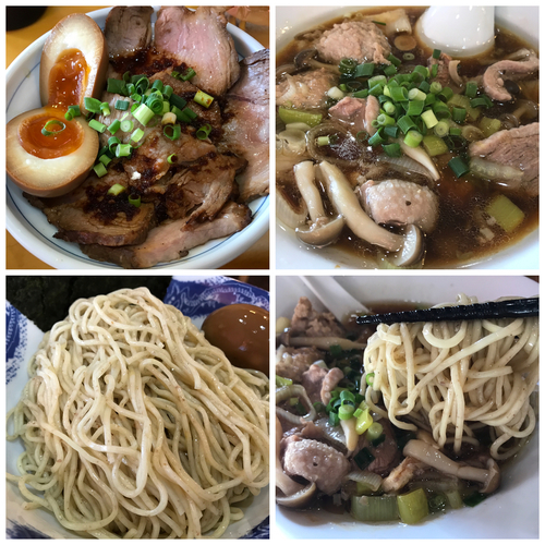 「【限定】鴨つけそば ＋ 味玉ローストポーク丼」@麺屋 扇 SENの写真