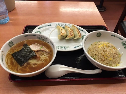 「ラ・餃・チャ セット ¥550」@日高屋 千葉富士見店の写真