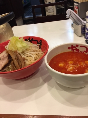 「ドラゴン辛つけ麺」@なんつッ亭 水戸店の写真