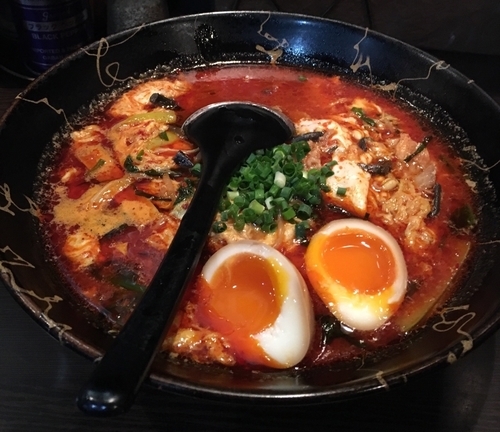 「てぐ丸味玉」@らーめん力○の写真