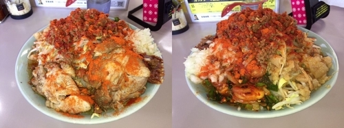 「青木ママセット（ヒーヒー麺）中＋豚マシ。」@立川マシマシ 足利総本店の写真