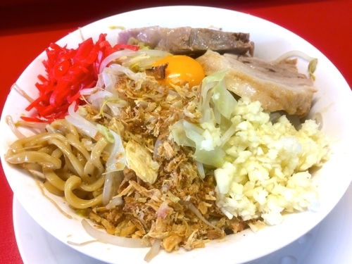 「醤油汁なし（830円）」@豚男 -BUTAMEN-の写真