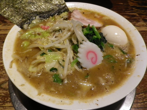 「みそタンメン＋玉子」@あじゃあらの写真