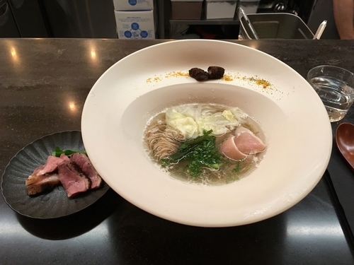 「潮らーめん＋鴨のせ」@MENSHOの写真