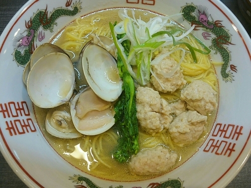 「大山鶏団子 活ハマグリの塩そば」@幻のタンポポの写真