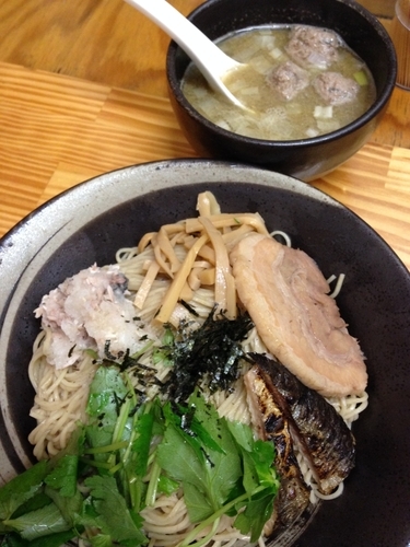 「つみれ煮干つけそば」@中華そば よしかわの写真