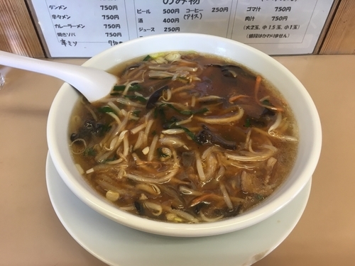 「もやしラーメン   650円」@神社ラーメン 峰英軒の写真