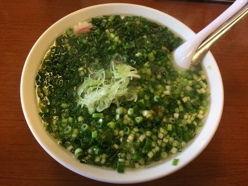 「青ねぎらーめん」@佐野らーめん 中村屋 石下店の写真