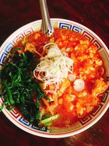 「デビルめん」@らーめん 田中家の写真