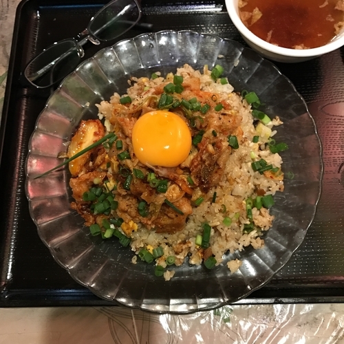 「肉キムチ炒飯」@チャーハン専門店 炒飯の万博の写真