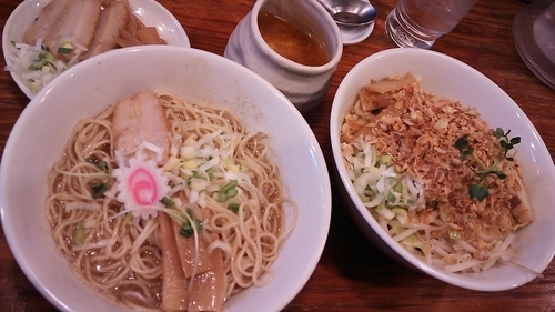 「中華そば+特製」@つけめんTETSU さいたま特別版の写真