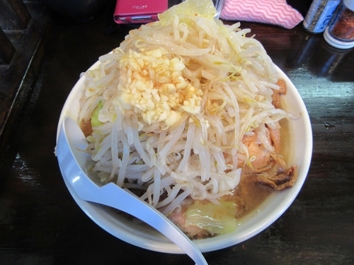 「限定　ひがしちばから（８００円）＋豚マシ＋味玉」@濃麺 海月の写真