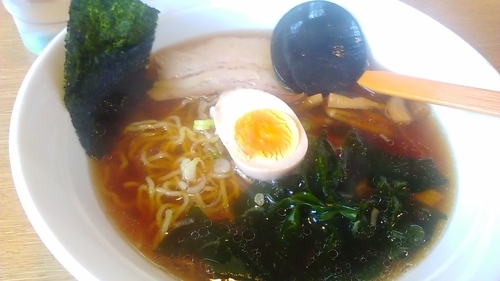 「醤油ラーメン（500円）」@杭州の写真