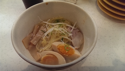 「ごくっ！旨鮭出汁味噌ラーメン」@かっぱ寿司 アクロスプラザ若葉台店の写真