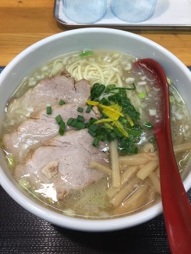 「【限定】濃縮魚貝塩soba」@味噌麺処 花道庵の写真