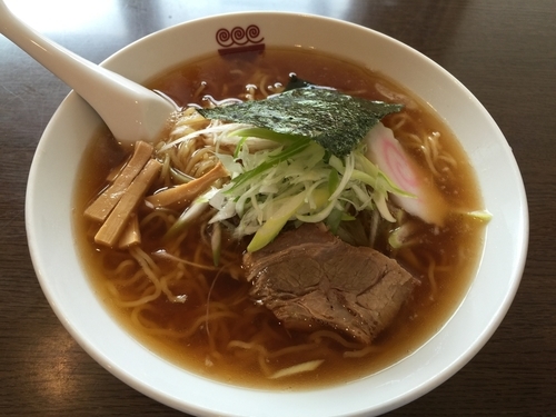 「中華そば（大盛）」@麺屋かなたの写真