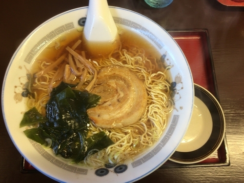 「醤油ラーメン（濃いめ・硬め）¥450＋餃子¥350」@天の川の写真