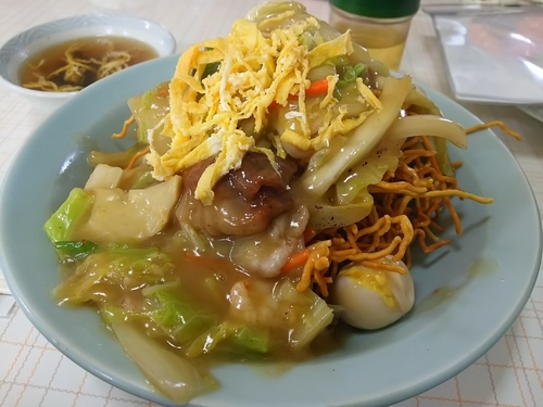 「五目揚やきそば　（大盛り）」@食事処 山彦の写真