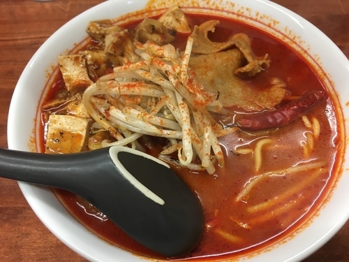 「南極タンメン＋マーボー豆腐」@激辛ラーメン専門店 レッチリ 土浦本店の写真