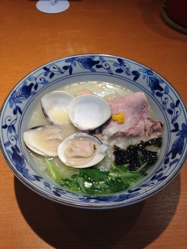 「鯛と蛤の中華そば」@㐂九八 ～garage～の写真