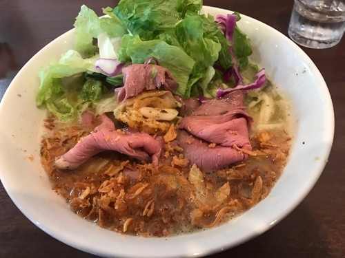 「【3周年記念限定】濃厚貝白湯そば　850円」@麺屋 くまがいの写真