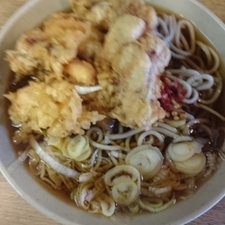 いかげそ天そば（370円）