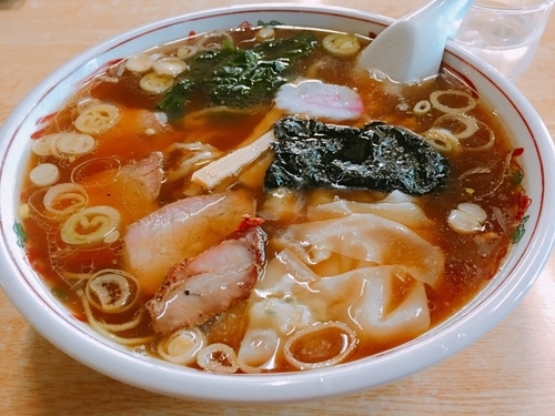 「ワンタン麺」@手打ちラーメン みうらの写真