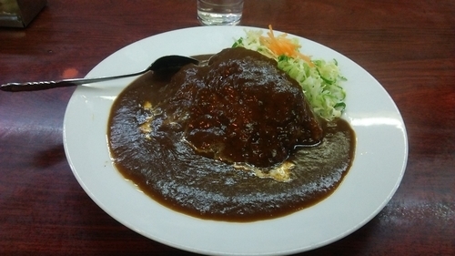 「ハンバーグカレー 700円」@ハングリー味川の写真