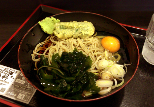 「朝そば・ひや(360円)」@つぼみ家 神田東口店の写真