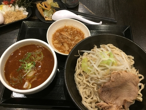 「旨・辛つけ麺(中)¥850」@つけ麺 どでんの写真